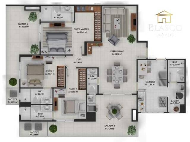 #1198 - Apartamento para Venda em Belém - PA - 3